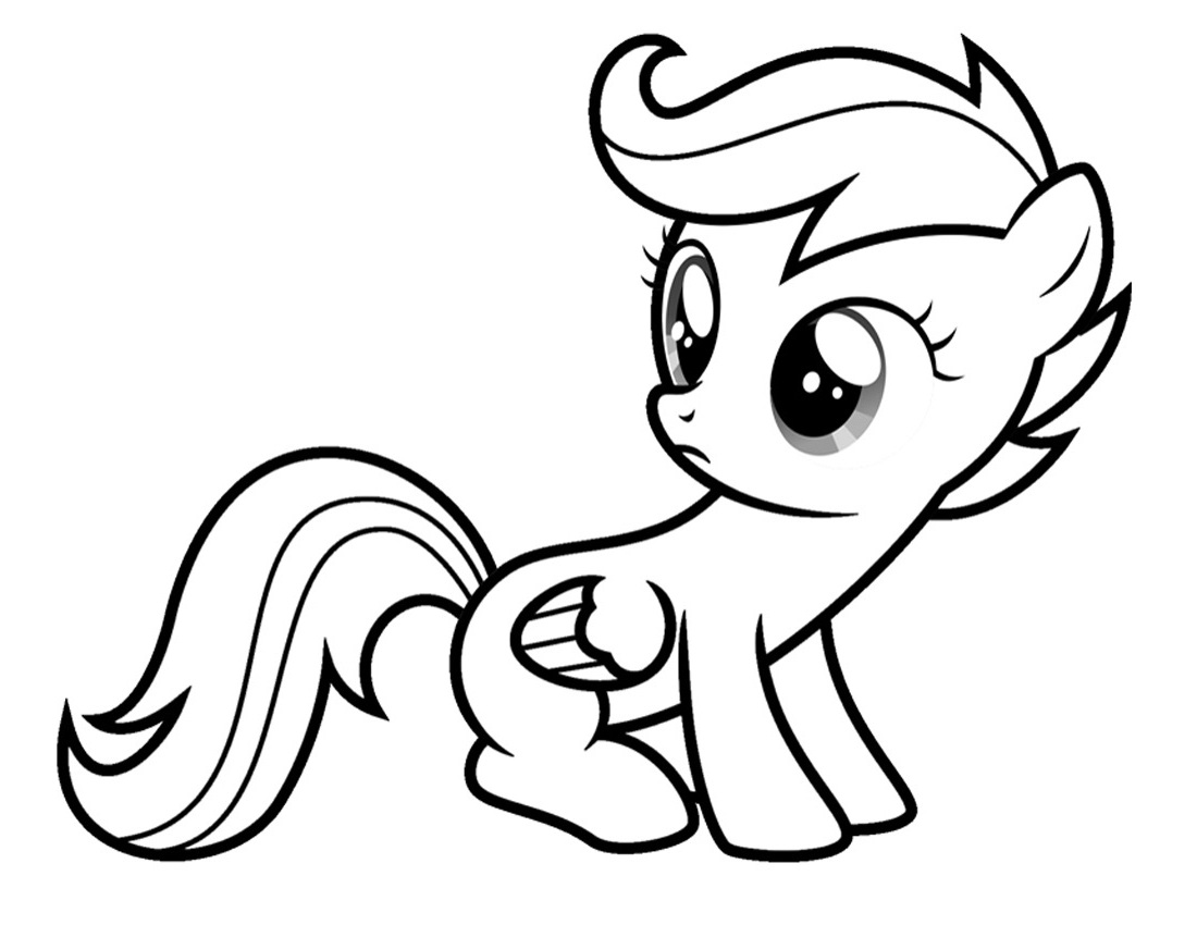 My Little Pony Scootaloo Character Coloring