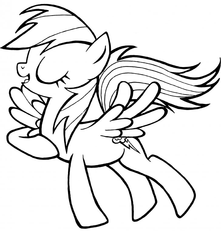 Coloring book My Little Pony: Pony Rainbow Dash Coloring Page - My