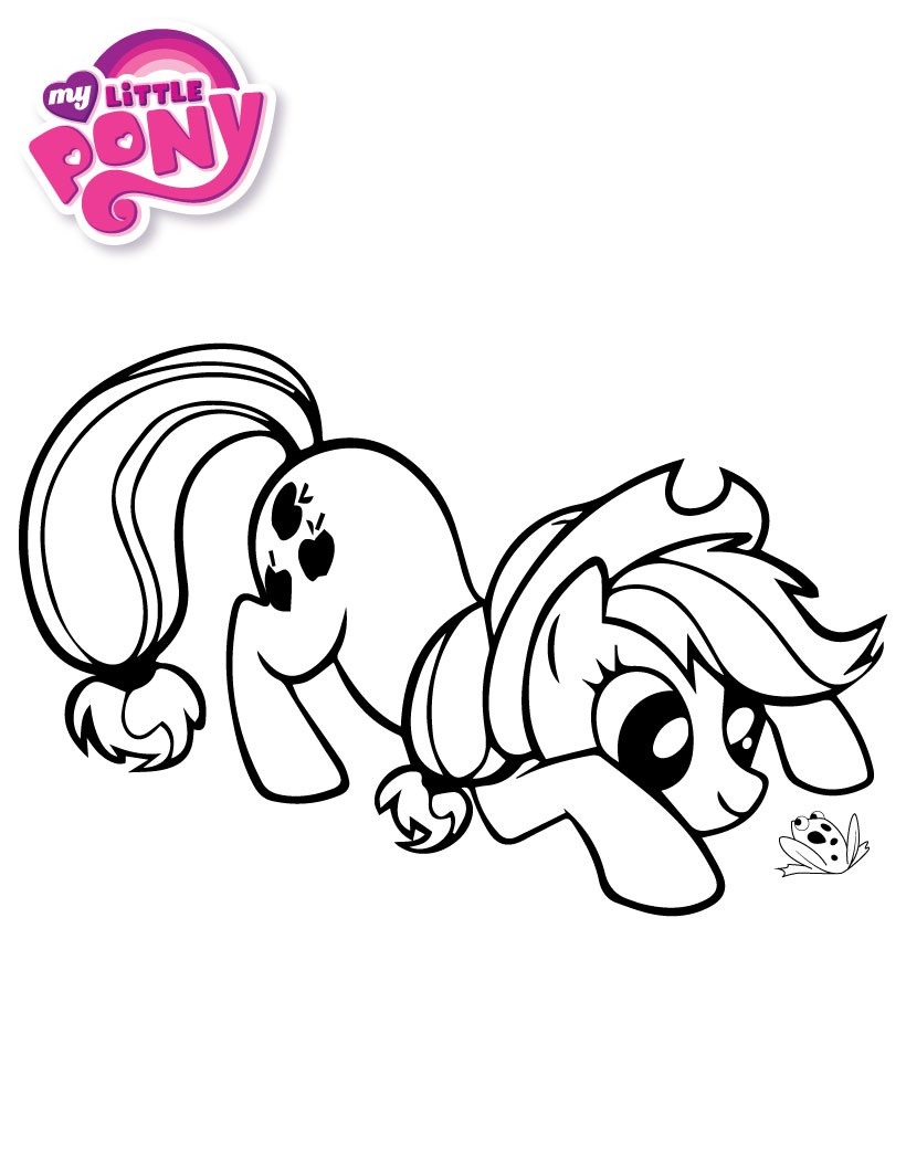 My Little Pony Applejack Play With Frog