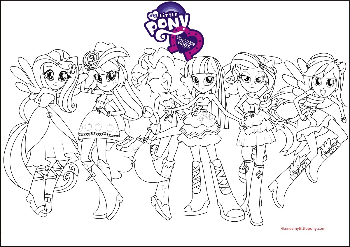 rainbow rock my little pony coloring pages - photo #5