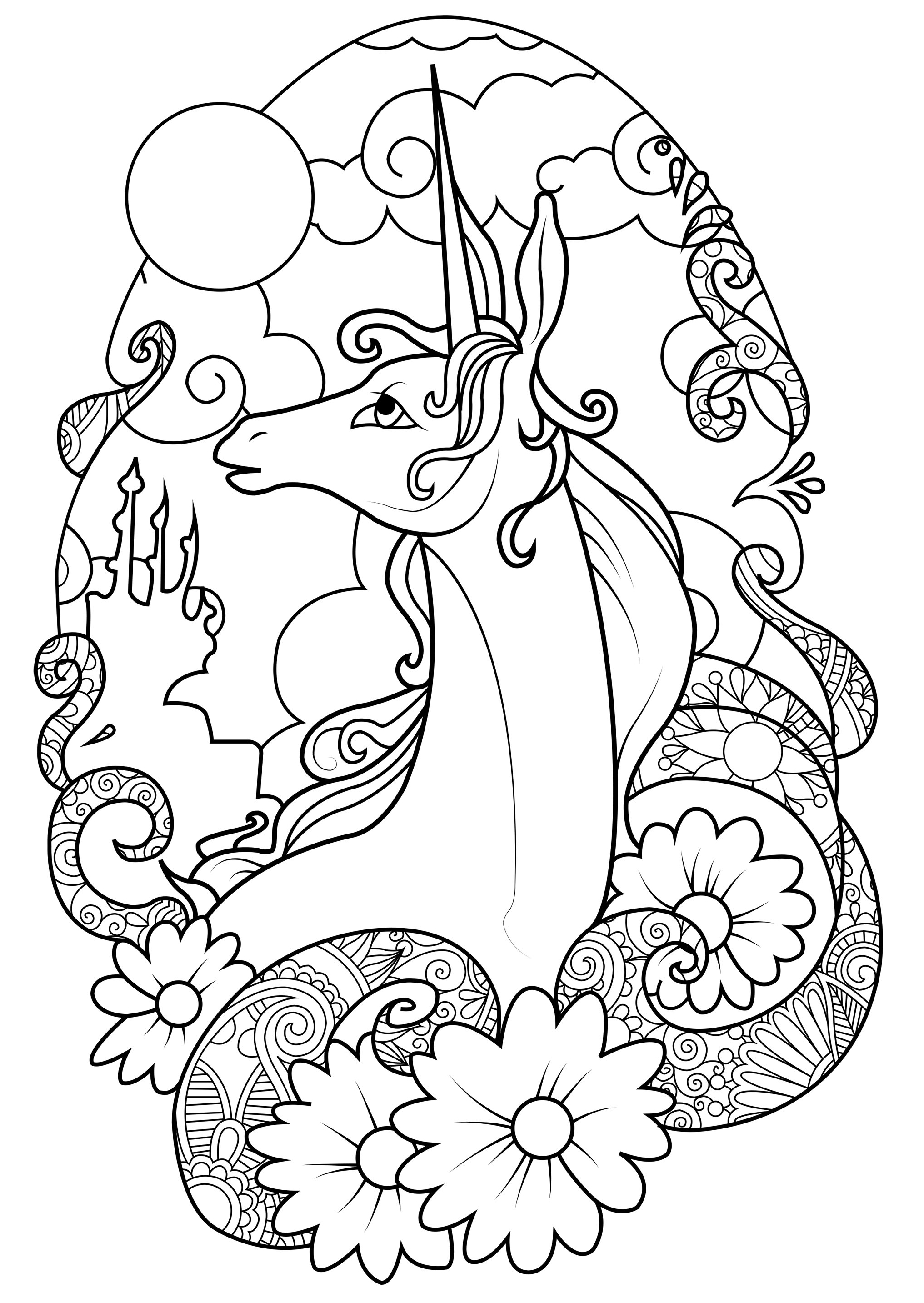 Caticorn Coloring Page Coloring Page - Unicorn Coloring Pages