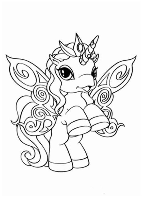 Unicorn Coloring Happy Birthday Coloring Page - Unicorn Coloring Pages