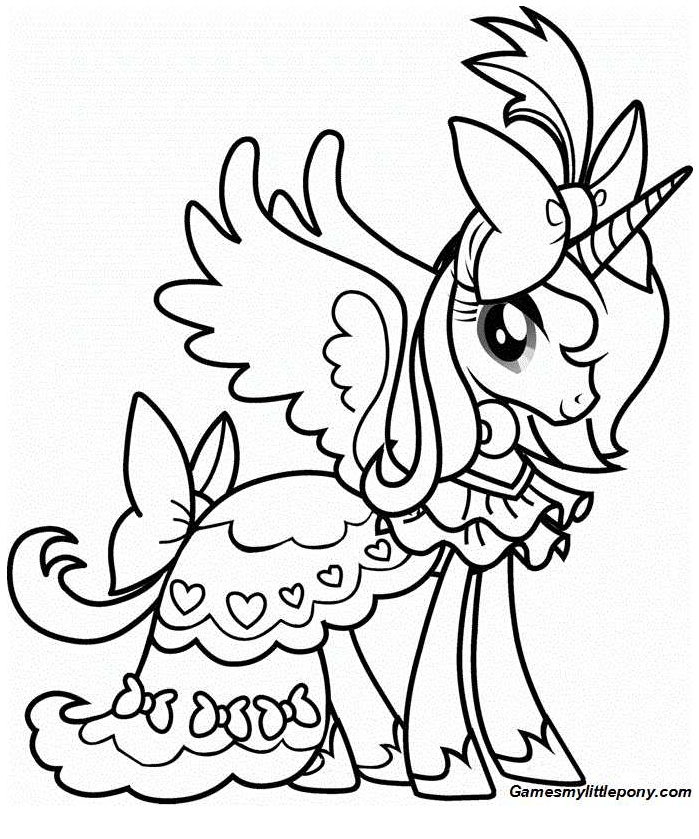 My Little Pony Princess Luna Walks Coloring Page - My Little Pony