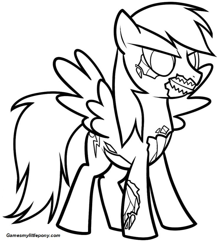 My Little Pony Halloween Coloring Page - My Little Pony Coloring Pages