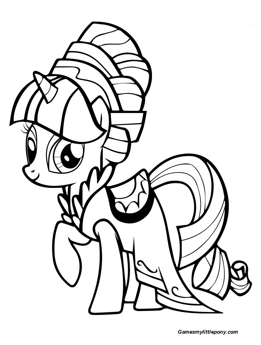 Rarity Dress Up Coloring Page - My Little Pony Coloring Pages