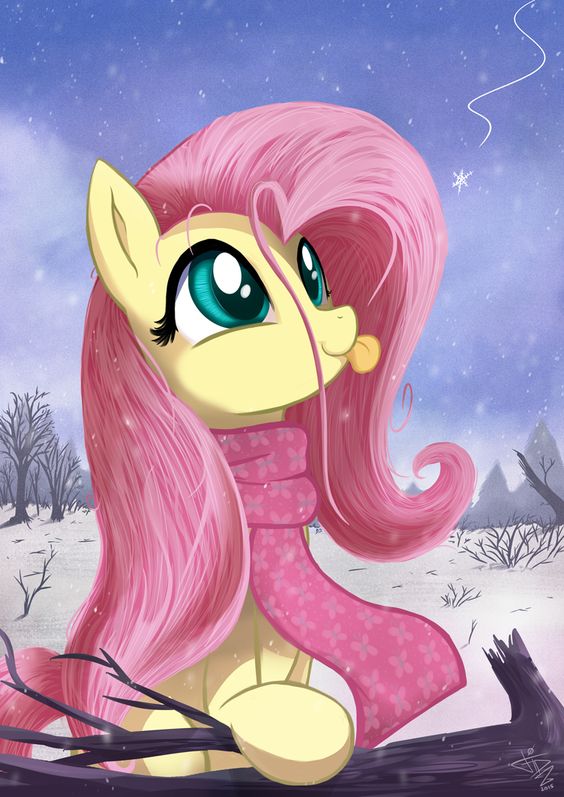 fluttershy pony snow princess mlp deviantart fan equestria snowflake