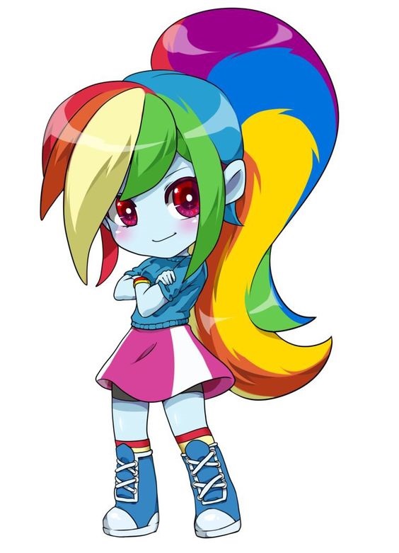 equestria dash rainbow chibi pony mlp deviantart cute characters anime kawaii dessin drawing pinkie pie