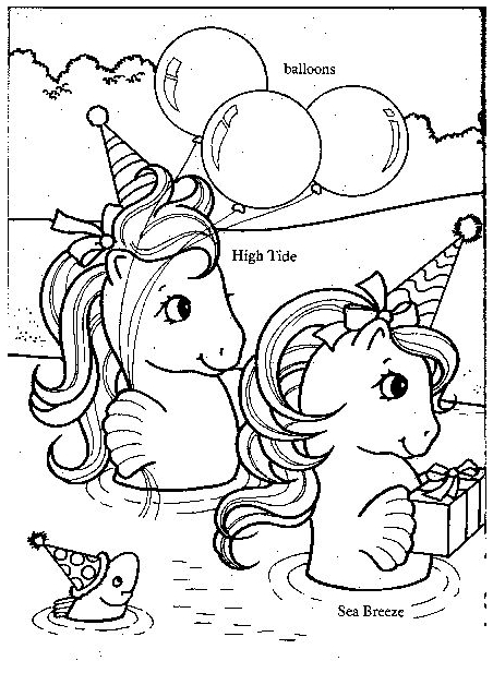 Merry Christmas My Little Pony Coloring