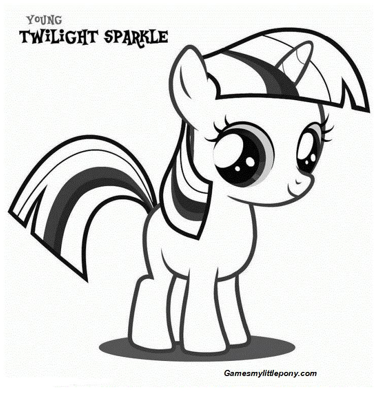 My Little Pony Twilight Sparkle Coloring Pages 