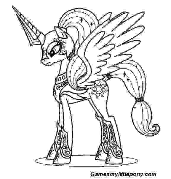 My Little Pony Coloring Pages Princess Cadence - Princess Celestia