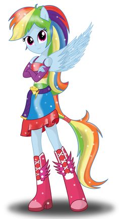 My Equestria Girl Rainbow Dash Happy Picture - My Little Pony Pictures