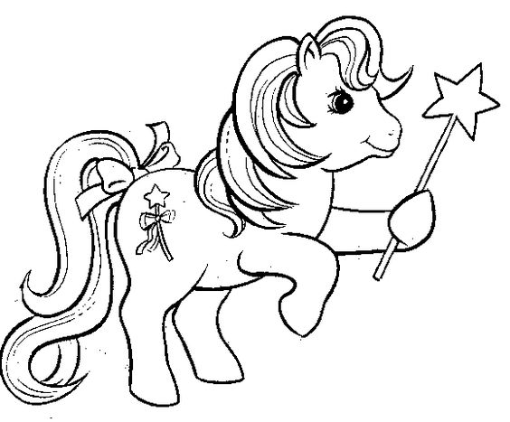 My Little Pony Princess With Star Coloring Page