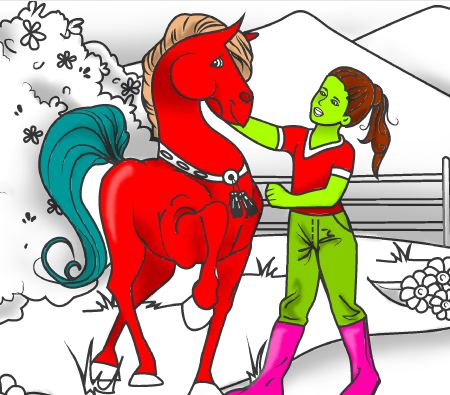 Horse Coloring 2 Game