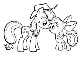 Enjoy My Little Pony Coloring Page With The Paper