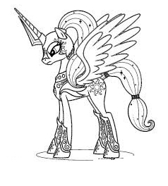 Mlp  Coloring Queen Chrysalis  Coloring Page