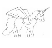 Pegasus   Unicorn Coloring Pages Coloring Page