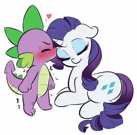 Friendship Between Spike and Rarity Picture