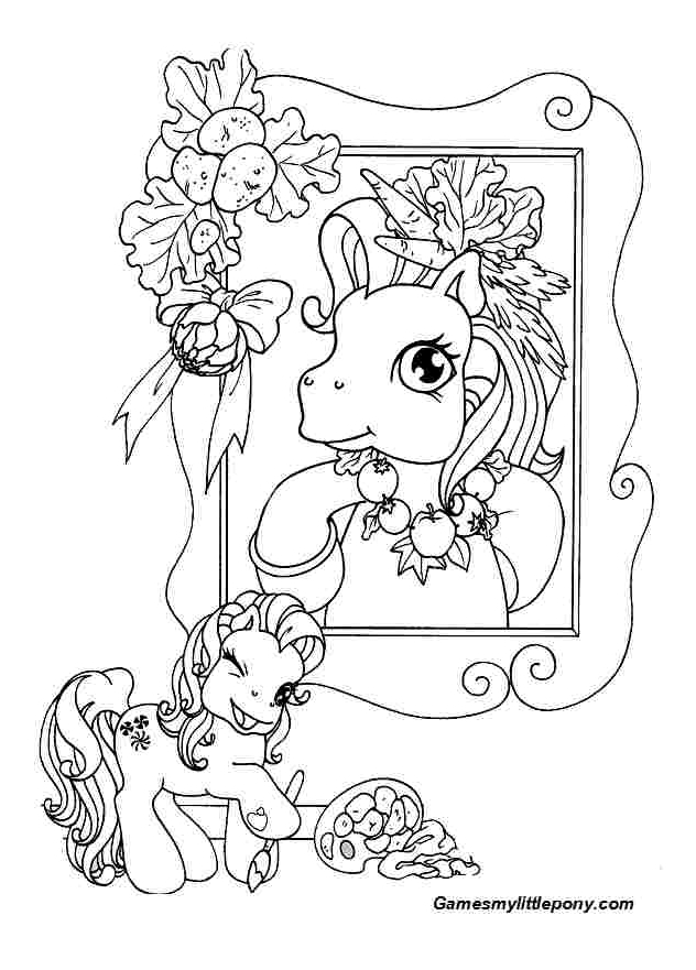 Picture of Pony In Frame  from My Little Pony Coloring Page