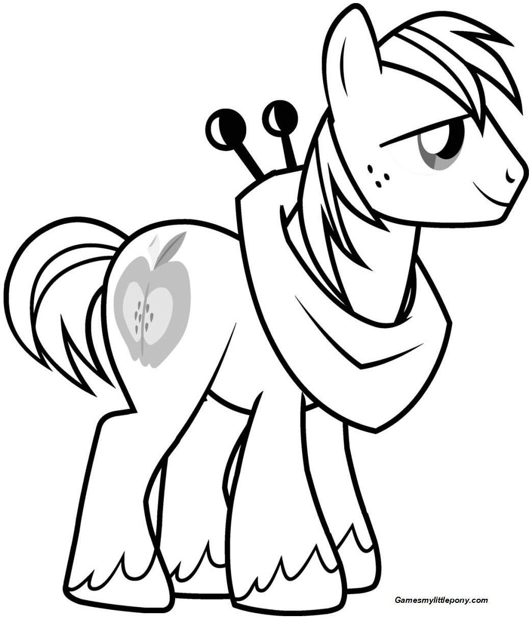 My Cute Horse Coloring Page