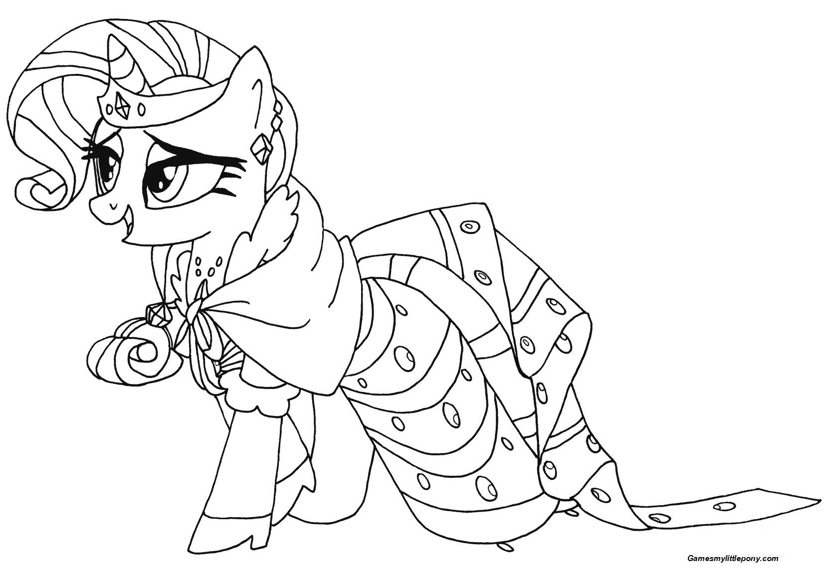 My Little Pony Rarity from My Little Pony Coloring Page