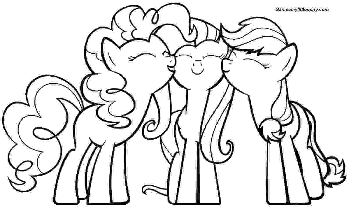Funny Ponies Coloring Page