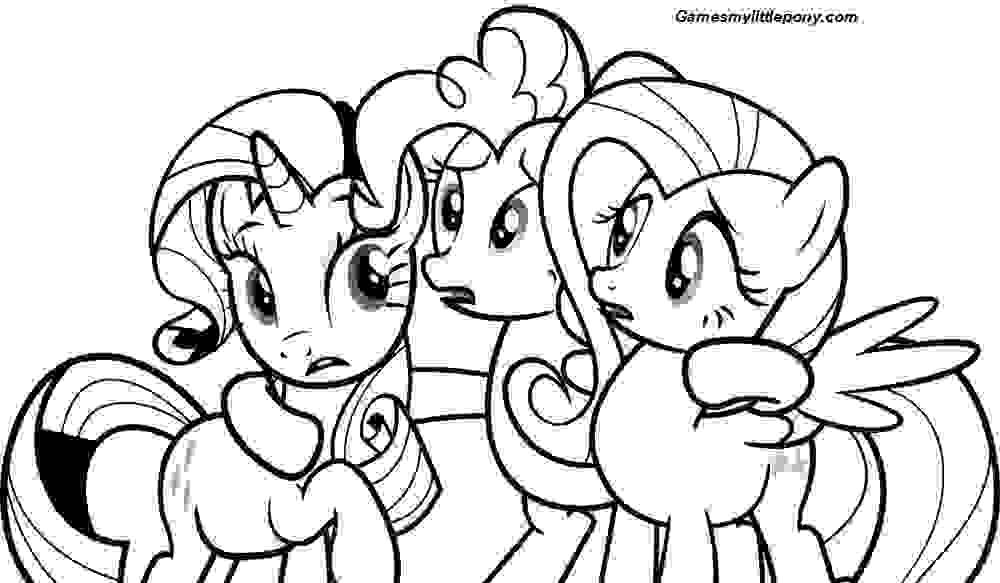 Princess Celestia and Friends Coloring Page