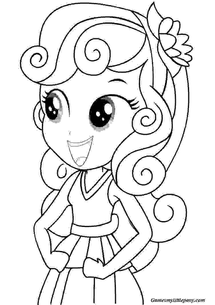 Pinkie Pie Pony Equestria Coloring Page
