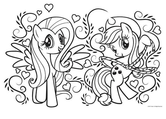 Create and Play My Little Pony Friends Coloring Page