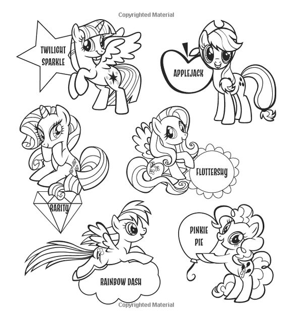 Six Main My Little Pony Characters