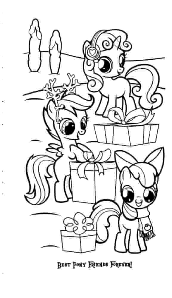 Best Pony Friends Forever Coloring Page