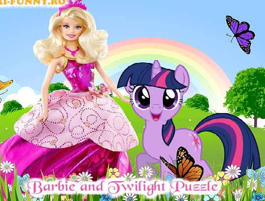 Barbie And Twilight Puzzle Game