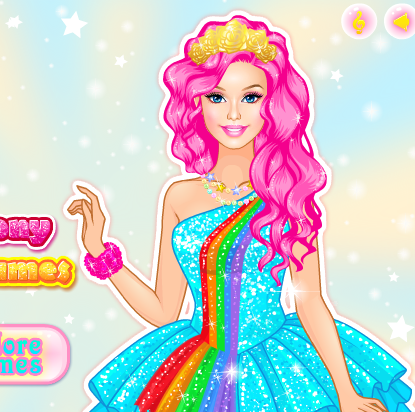 Barbie My Little Pony Glittery Costumes Game