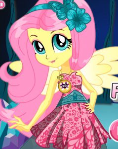 crystal gala fluttershy - My Little Pony Games