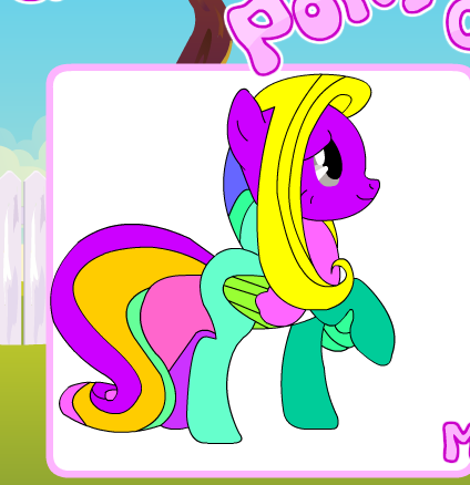 Graceful Pony Coloring Game