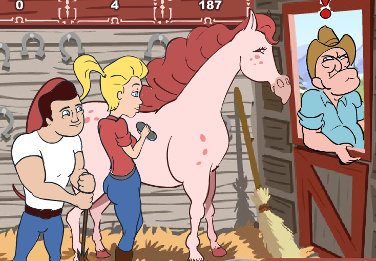 Horse Stable Kissing Game