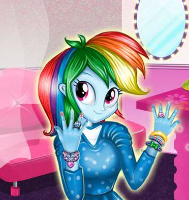 Manicure For Rainbow Dash Game