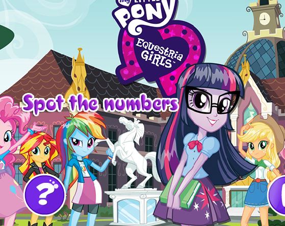 My Little Pony Equestria Girl Spot The Numbers Game