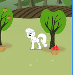 Pony Applejack Collects Apples Game