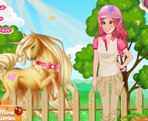 princess barbie goes unicorn riding - My Little Pony Games