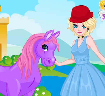 Queen Elsa And Her Horse Game