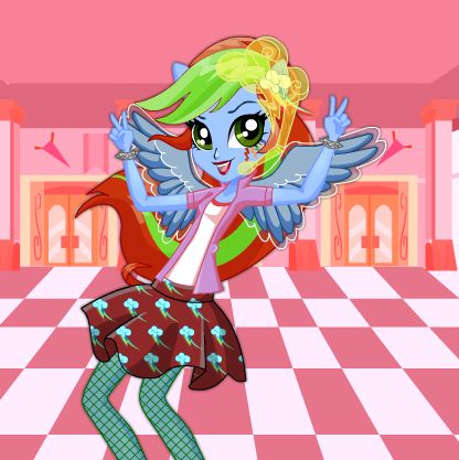 Rainbow Dash Spirit  School Style Game