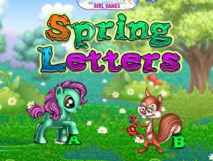 Spring Letters Game