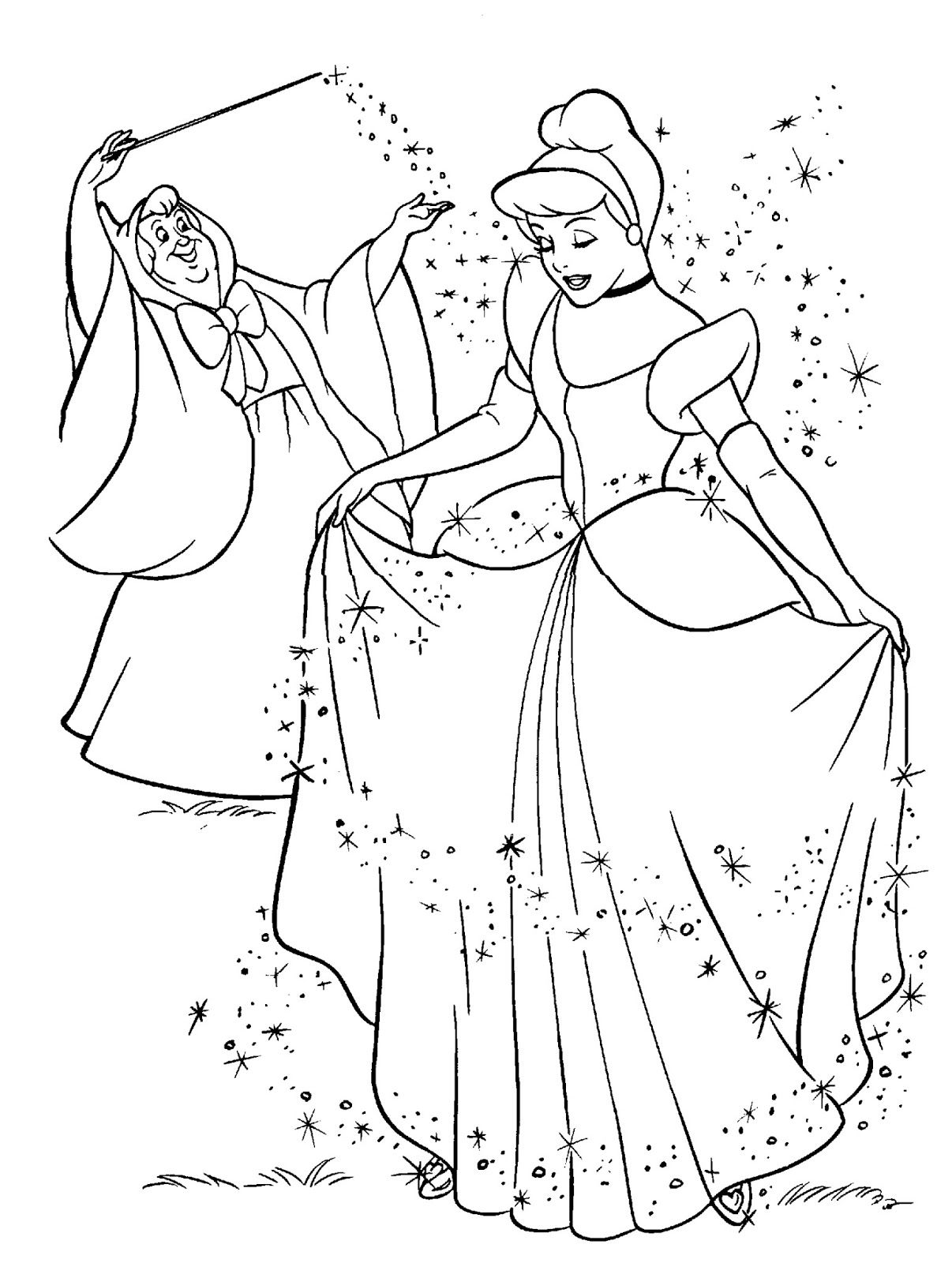 top 10 beautiful and cute cinderella coloring pages article - My ...