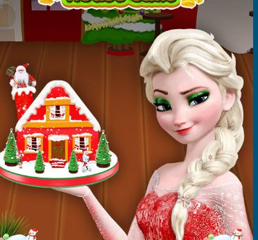 Xmas Gingerbread House Cake Game